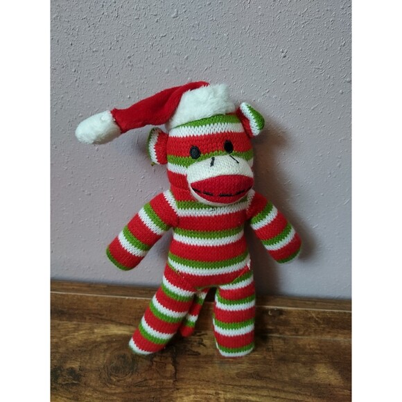 Dan Dee Sock Monkey Plush Christmas 12" - Picture 5 of 6